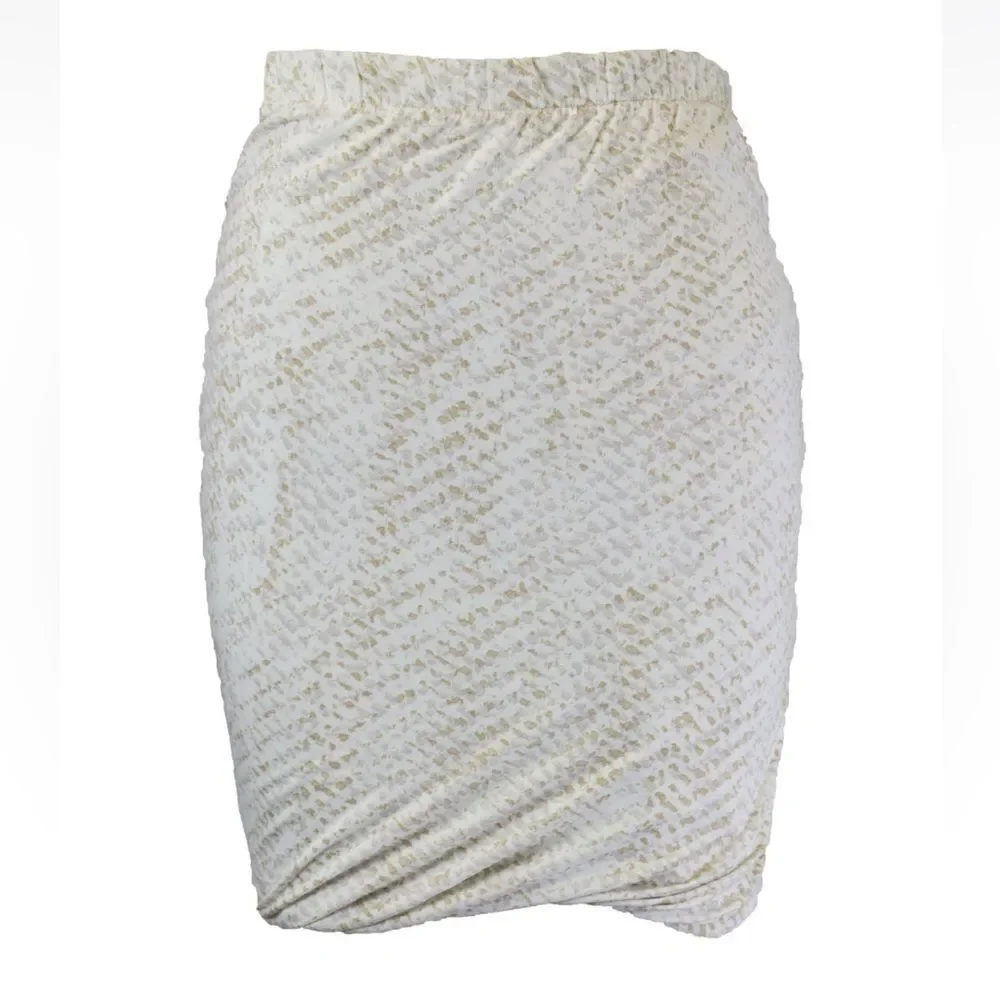 NWT Grey State Winter White Combo Marias Pencil Skirt Size S